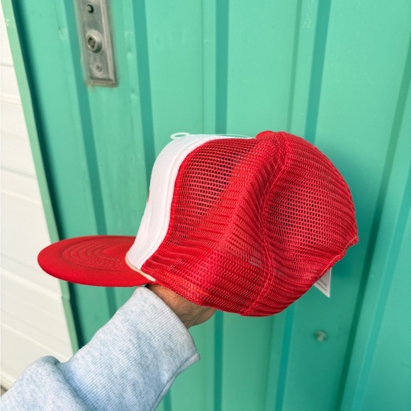 Vintage Hudson General Avistion Services trucker hat snapback red white - Picture 5 of 6